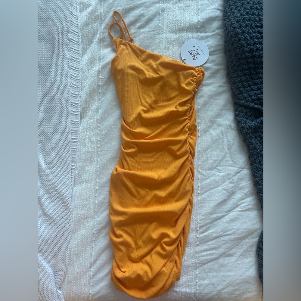 Princess Polly Ruched Orange Dress
